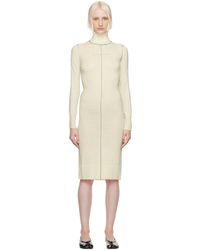 MM6 by Maison Martin Margiela - Off- Turtleneck Midi Dress - Lyst