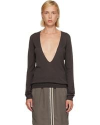 Rick Owens - Tower Extreme V-Neck Sweater - Lyst