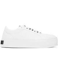 Moschino - White Bumps & Stripes Sneakers - Lyst