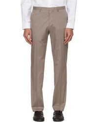 HUGO - Taupe Extra Slim Fit Trousers - Lyst