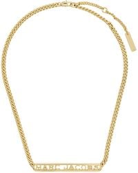 Marc Jacobs - Gold 'the Monogram Chain' Necklace - Lyst