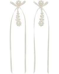 Simone Rocha - Victorian Drip Bow Earrings - Lyst