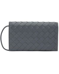 Bottega Veneta - Gray Wallet On Strap Bag - Lyst