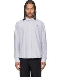 Ami Paris - Cotton Ami De Coeur Oxford Shirt - Lyst