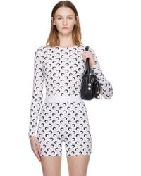 Marine Serre - Recycled Moon Jersey Second Skin Crewneck T-Shirt - Lyst