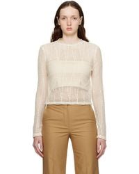 RECTO. - Off- Adria Long Sleeve T-Shirt - Lyst