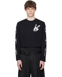 Simone Rocha - T-Shirt À Manches Longues Tortoise & Hare Noir - Lyst
