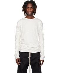 Rick Owens - Off- Temple Jumbo Double Ls T-Shirt - Lyst