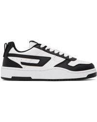 DIESEL - White & Black S-ukiyo V2 Low Sneakers - Lyst