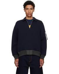 Sacai - Sponge Sweat Polo - Lyst