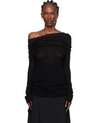 Ann Demeulemeester - Tizziana Knitted Long Sleeve T-Shirt - Lyst