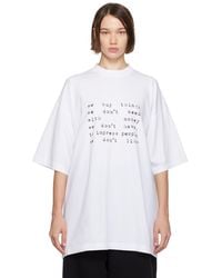 Vetements - ホワイト We Buy Things オーバーサイズ Tシャツ - Lyst