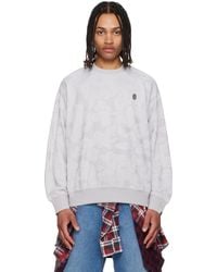 A Bathing Ape - Solid Camo Jacquard One Point Sweatshirt - Lyst