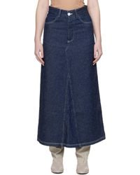 Baserange - Tajo Denim Maxi Skirt - Lyst