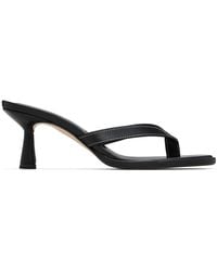 Aeyde - Daphne Leather Thong Heeled Sandals - Lyst