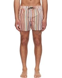 Paul Smith - 'Painted Signature Stripe' Swim Shorts - Lyst