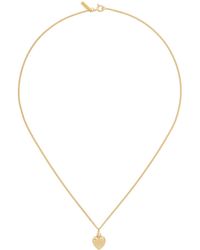 Ernest W. Baker - Collier doré à pendentif en forme de cœur - Lyst