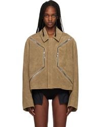 Rick Owens - Temple Heizer Mac Suede Jacket - Lyst