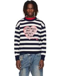ANDERSSON BELL - Heart Message Crew-Neck Sweater - Lyst