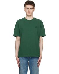 Maison Kitsuné - T-shirt vert à logo de renard - Lyst