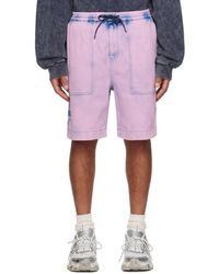 Juun.J - Short rose à effet délavé - Lyst