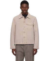 Our Legacy - Taupe Rebirth Denim Jacket - Lyst