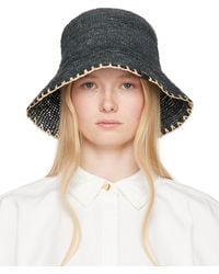 Rag & Bone - Jade Rollable Raffia Bucket Hat - Lyst
