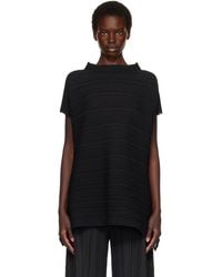 Pleats Please Issey Miyake - Paper Bounce Knit Blouse - Lyst