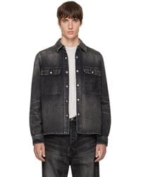 Rick Owens - Tower Cropped Denim Outershirt - Lyst