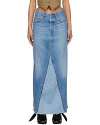 Levi's - Icon Denim Maxi Skirt - Lyst