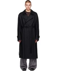 Ssstein - Wool Melton Oversized Double Breasted Coat - Lyst