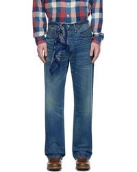 RRL - Indigo Five-pocket Jeans - Lyst