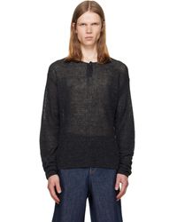 Helmut Lang - Textured Henley - Lyst