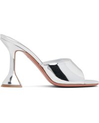 AMINA MUADDI - Ssense Exclusive Lupita Slipper 95 Heeled Sandals - Lyst