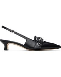 Aeyde - Davina Eyelet Slingback Heels - Lyst