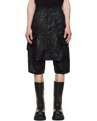 Julius - Coated Tactical Kite Denim Shorts - Lyst