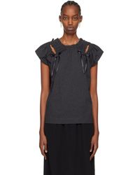 Simone Rocha - グレー Shoulder Bite トップス - Lyst
