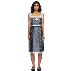 Marc Jacobs - Ribbon Strap Chiffon Midi Dress - Lyst