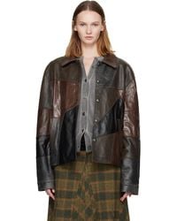 ANDERSSON BELL - Patchwork Leather Jacket - Lyst