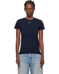 Vivienne Westwood - T-Shirt Peru Bleu Marine À Orbe - Lyst
