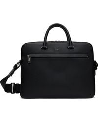 BOSS - Pebble-grained Faux-leather Briefcase - Lyst