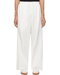 Hed Mayner - Pantalon de survêtement blanc à logo brodé - Lyst