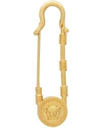 Versace Oversized Safety Pin Brooch - Multicolour