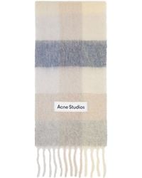 Acne Studios - Off- Mohair Checked Scarf - Lyst