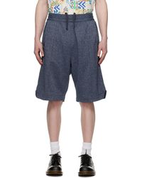 Engineered Garments - Navy Bb Shorts - Lyst