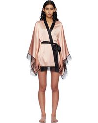 Agent Provocateur - ピンク＆ブラック Sammi ガウン - Lyst
