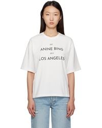 Anine Bing - Off- Rudy T-Shirt - Lyst
