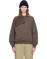 MM6 by Maison Margiela - Double Layer Sweatshirt - Lyst