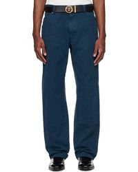 Versace - Overdyed Canvas Carpenter Trousers - Lyst