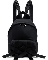 Simone Rocha - Sac À Dos Utilitaire Noir À Boucles Et À Perles - Lyst